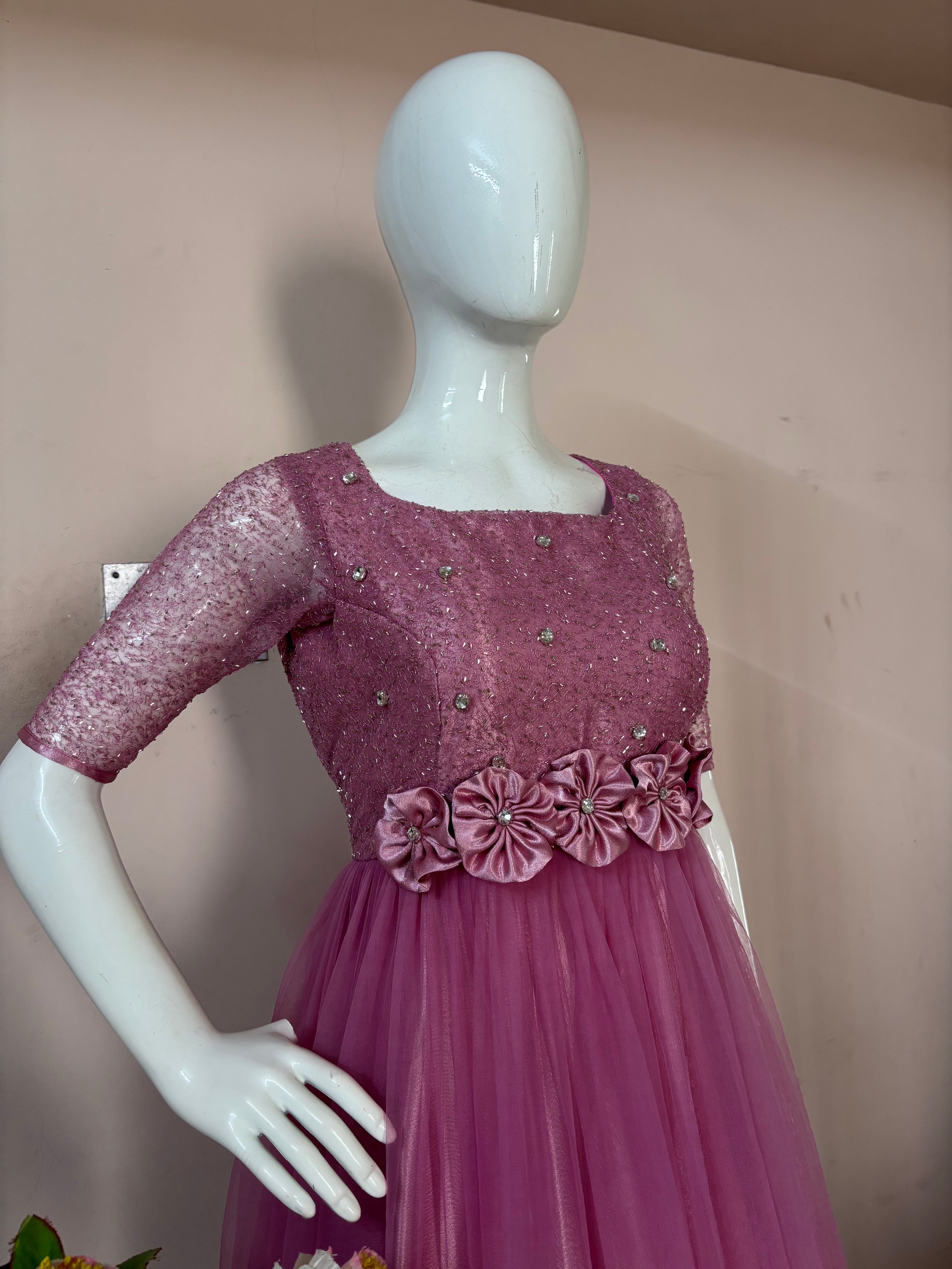 Floral Embellished Party Wear